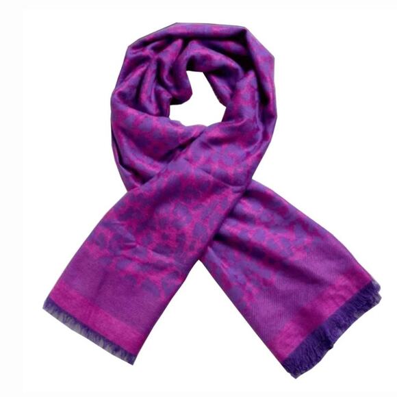 NWT Agent Provocateur RARE Leo Scarf Leopard Cheetah Pink Purple - Picture 1 of 8